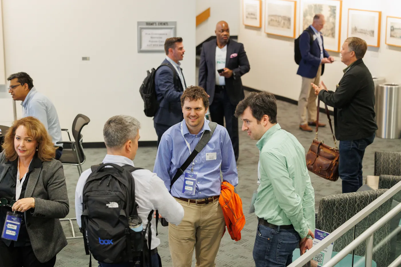 Castleigh Johnson at the 2025 FinTech Week networking session with fintech executives